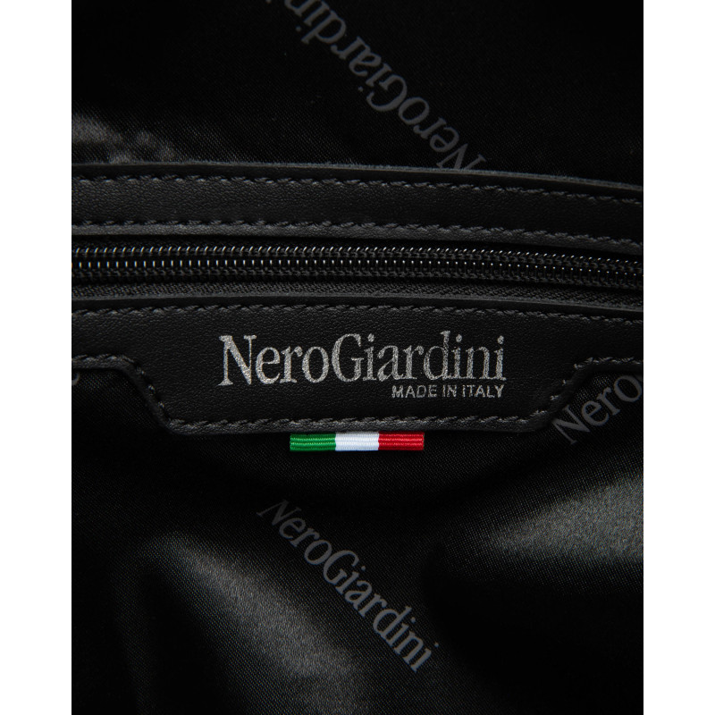 Nero Giardini borsa donna in canvas nero bianco E644241D100