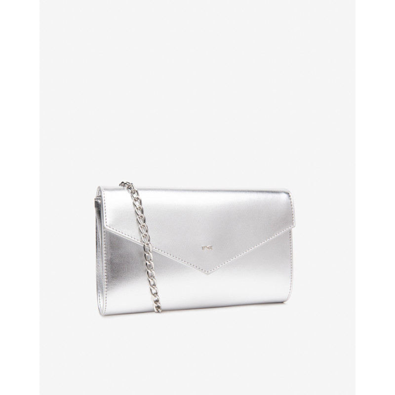 Nero Giardini pochette donna laminato argento E543903DE700
