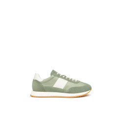 Nero Giardini sneakers uomo in pelle alloro verde E601110U518
