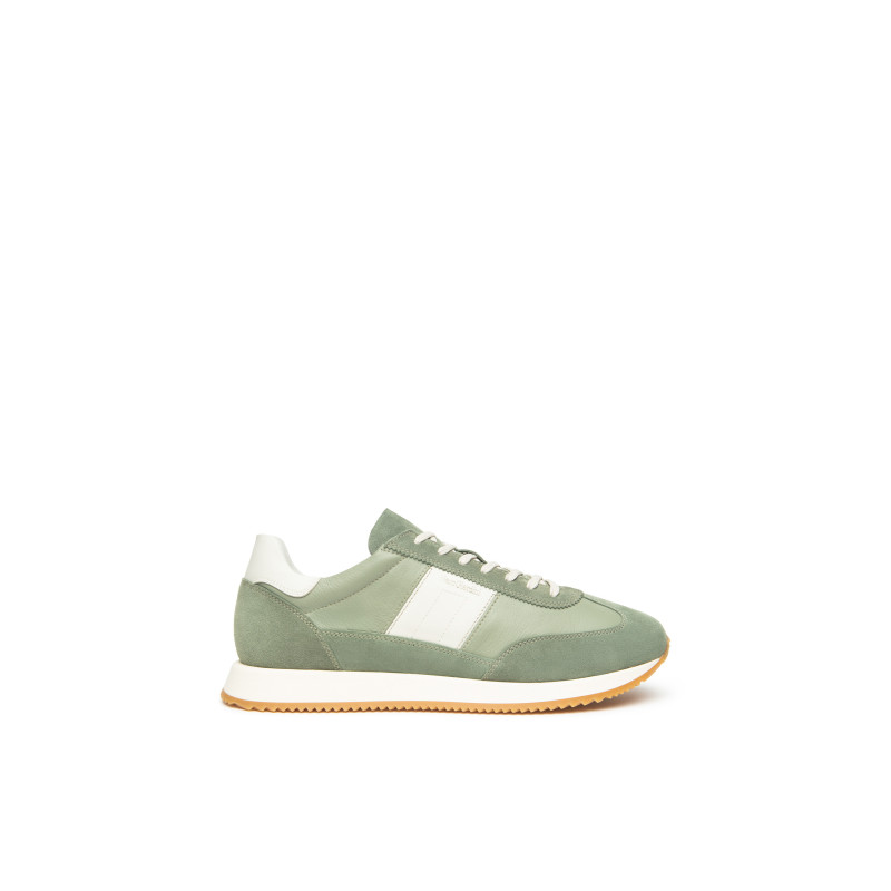 Nero Giardini sneakers uomo in pelle alloro verde E601110U518