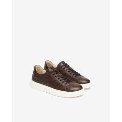 Nero Giardini sneakers uomo in pelle marone E601150U412
