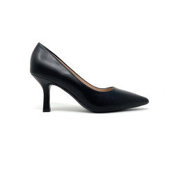 Francesco Milano décolleté in pelle nero A08 01A