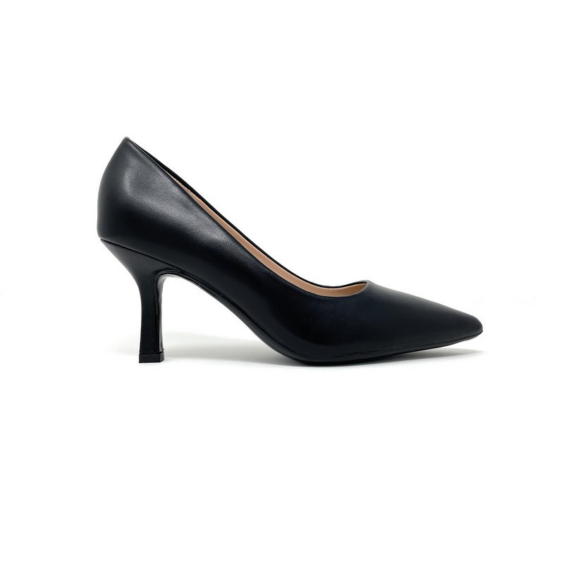 Francesco Milano décolleté in pelle nero A08 01A