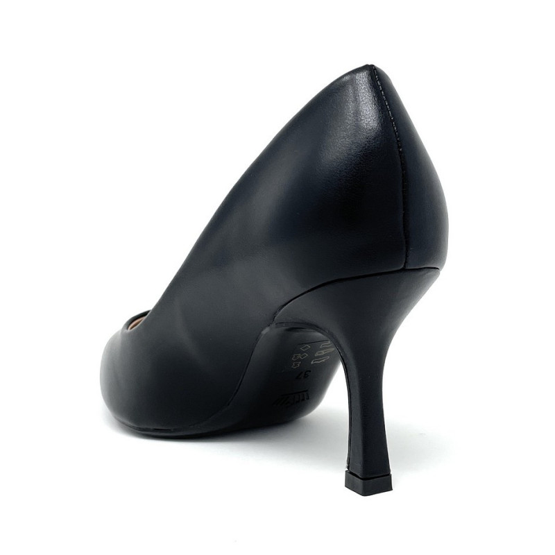 Francesco Milano décolleté in pelle nero A08 01A