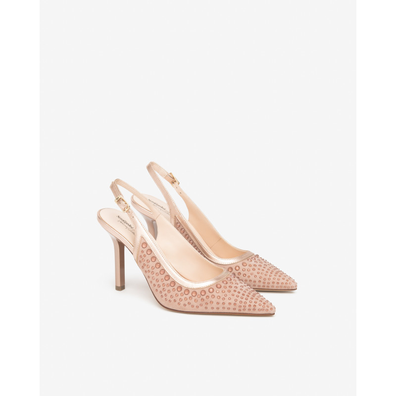 Nero Giardini slingback donna in velour col. phard E615431DE660