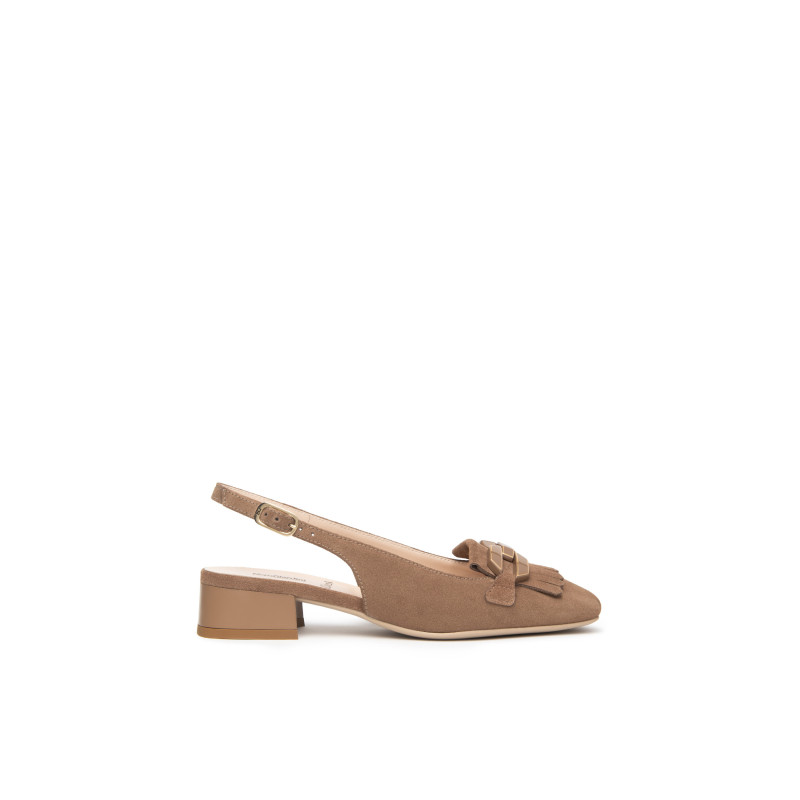 Nero Giardini slingback donna in velour col. mou E615501D442