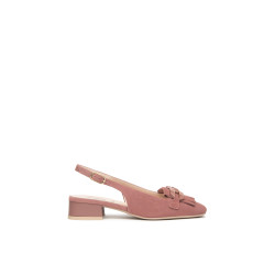 Nero Giardini slingback donna in velour rosa antico E615501D671