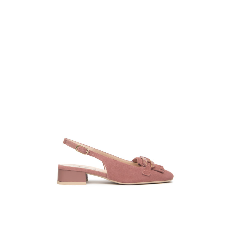 Nero Giardini slingback donna in velour rosa antico E615501D671