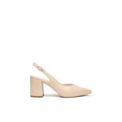 Nero Giardini slingback in nappa col. lino E615520D453