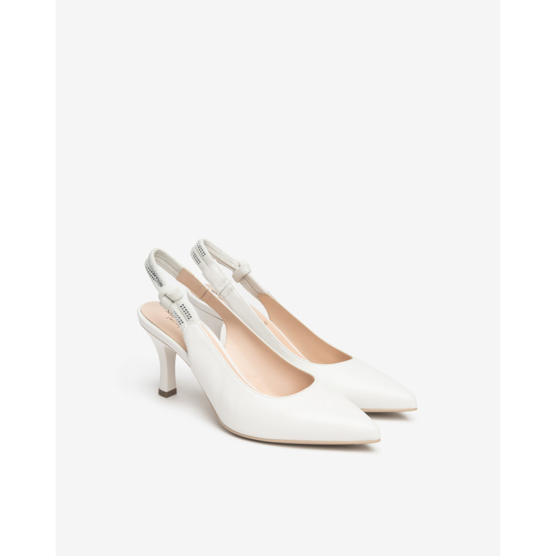 Nero Giardini slingback napa bianco E618341DE707