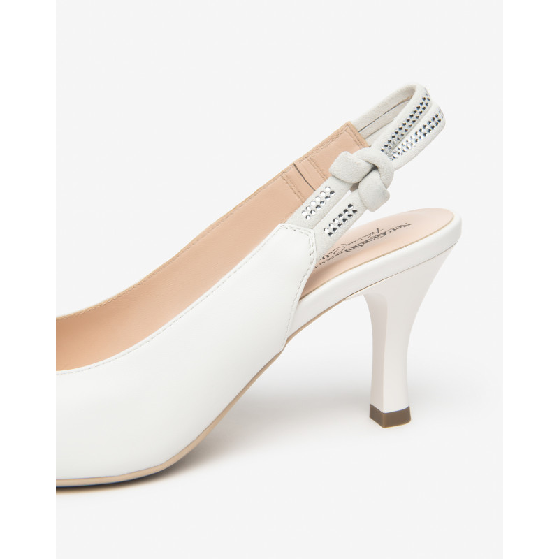 Nero Giardini slingback napa bianco E618341DE707