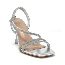 Francesco Milano sandali donna micro strass argento G19-02T