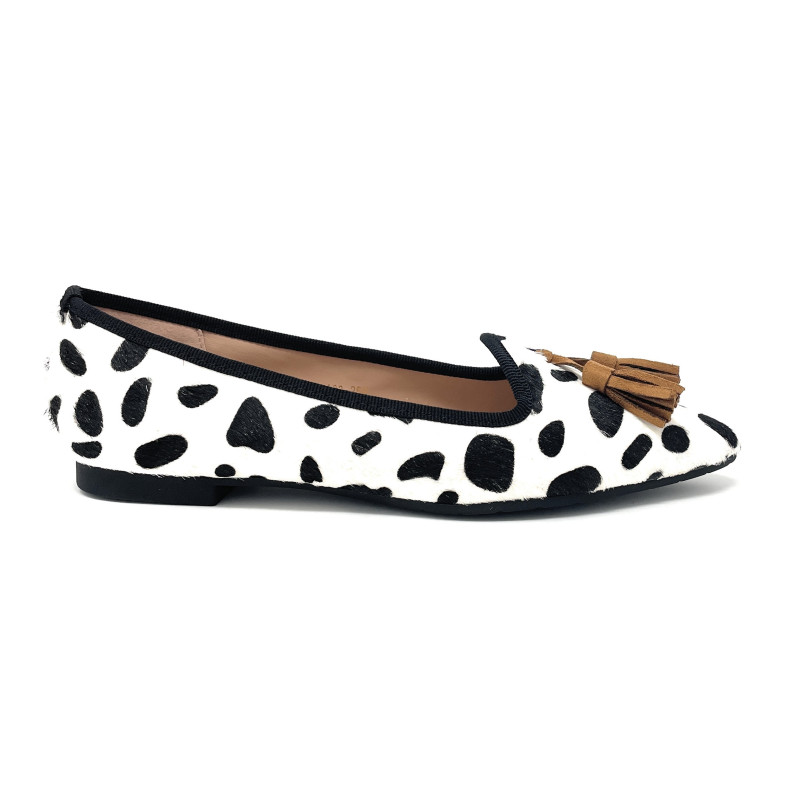 Francesco Milano ballerina donna pois con nappine A03-25M