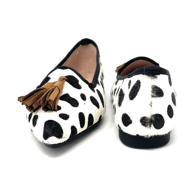 Francesco Milano ballerina donna pois con nappine A03-25M