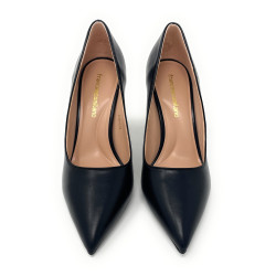 Francesco Milano décolleté in pelle nero A10-01A
