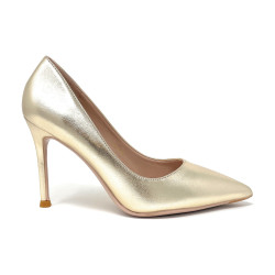 Francesco Milano décolleté in pelle platino A10-01N