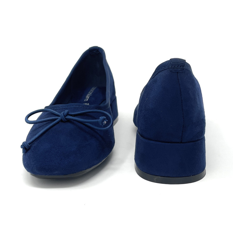 Francesco Milano ballerina donna in pelle blu navy D05-05C