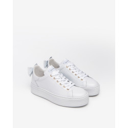 Nero Giardini sneakers bianca con fiocco E306521D707