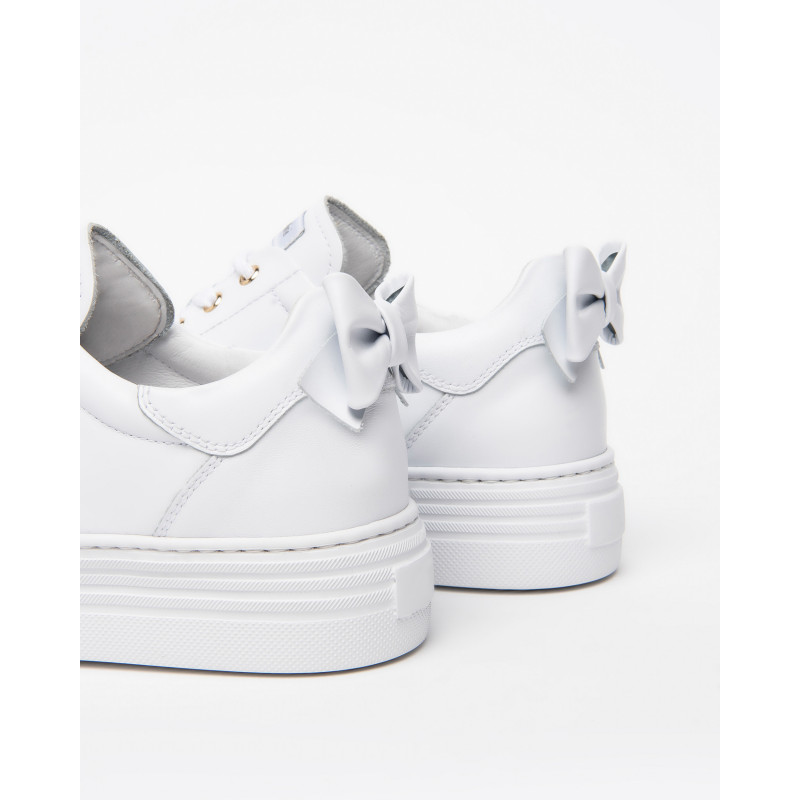 Nero Giardini sneakers bianca con fiocco E306521D707