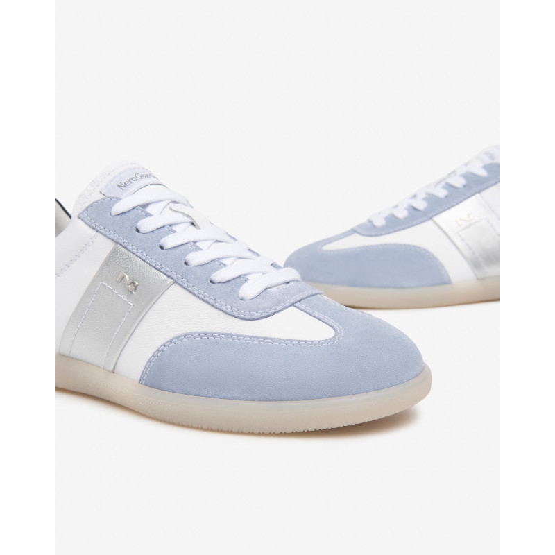 Nero Giardini sneakers donna in pelle col. fiordaliso E512855D623