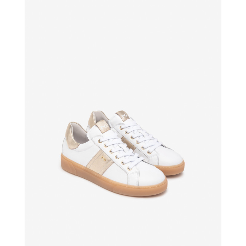 Nero Giardini sneakers donna in pelle bianco E613006D707