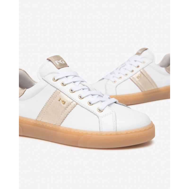 Nero Giardini sneakers donna in pelle bianco E613006D707
