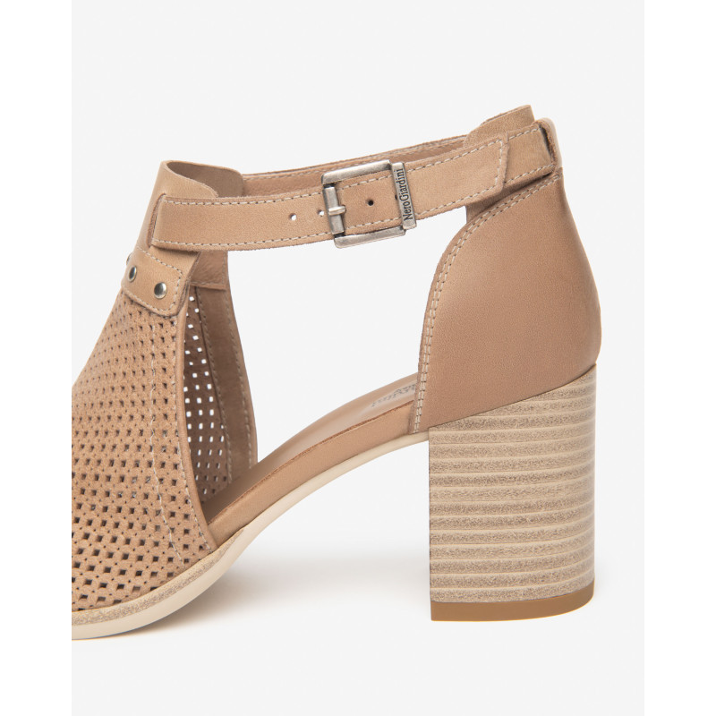 Nero Giardini stivaletti donna in pelle col. cuoio E615060D400