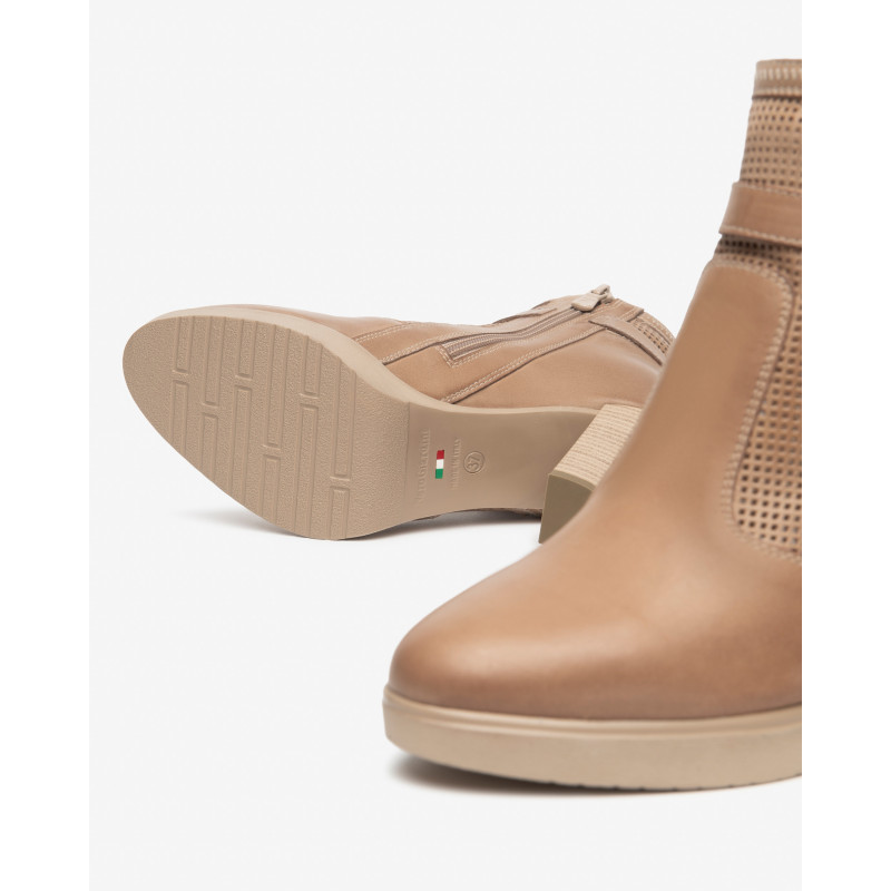 Nero Giardini stivaletti donna in pelle col. cuoio E615090D400