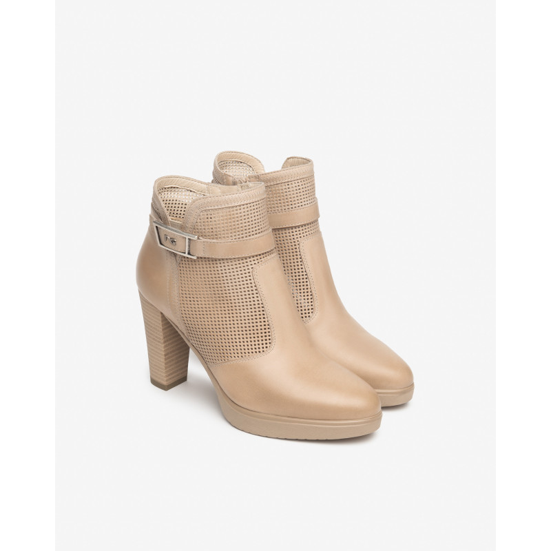 Nero Giardini stivaletti donna in pelle col. champagne E615090D439
