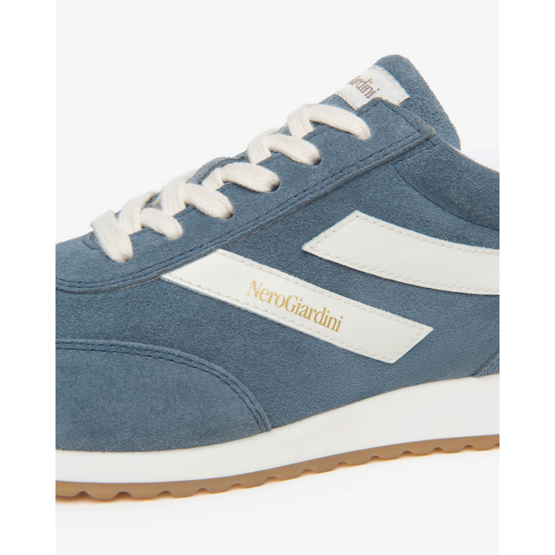 Nero Giardini sneakers donna pelle scamosciata col. avio E615160D203