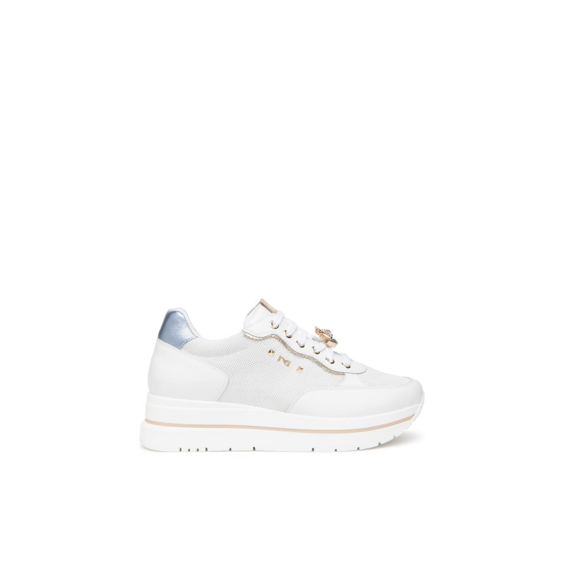 Nero Giardini sneakers donna in pelle bianco E615202D707