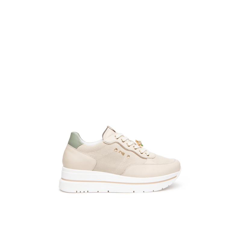 Nero Giardini sneakers donna in pelle col. milk E615202D710