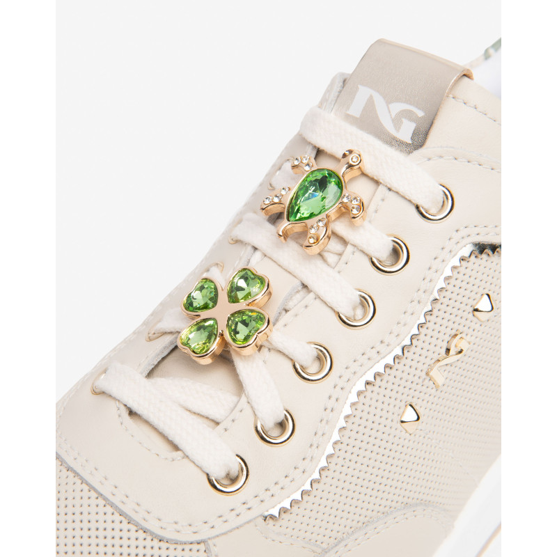 Nero Giardini sneakers donna in pelle col. milk E615202D710