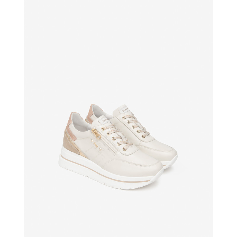 Nero Giardini sneakers donna pelle camoscio col. osso E615203D713