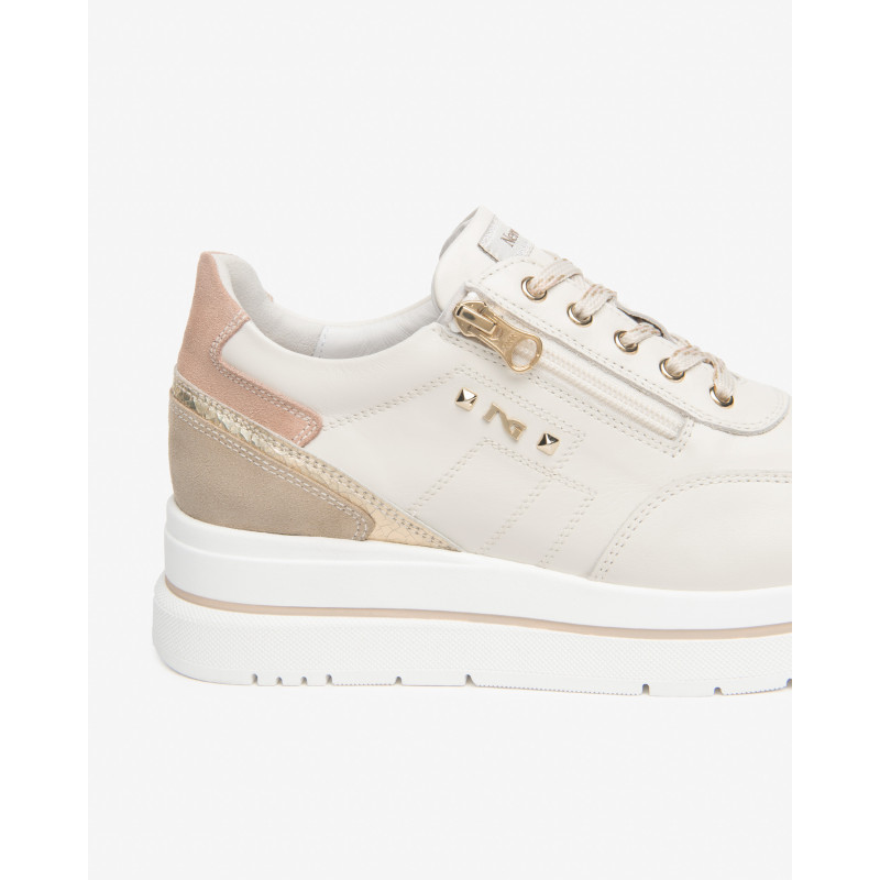 Nero Giardini sneakers donna pelle camoscio col. osso E615203D713