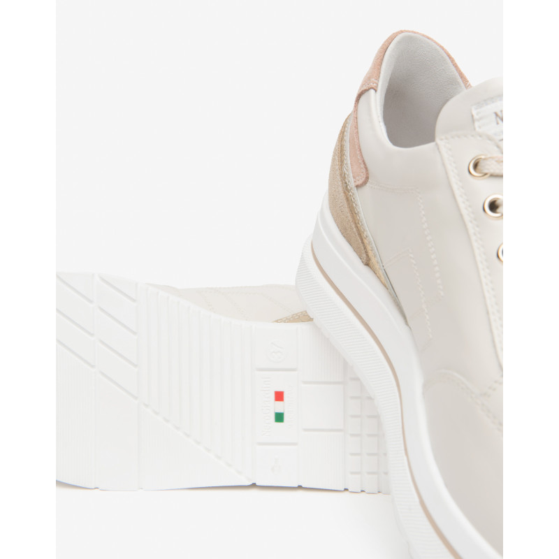 Nero Giardini sneakers donna pelle camoscio col. osso E615203D713