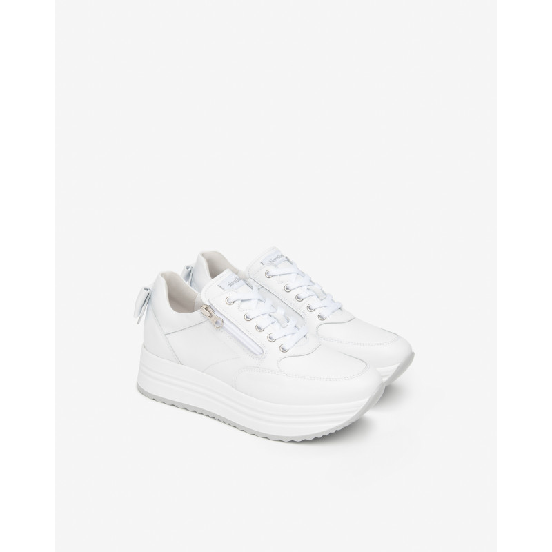 Nero Giardini sneakers donna in pelle bianco E615210D707