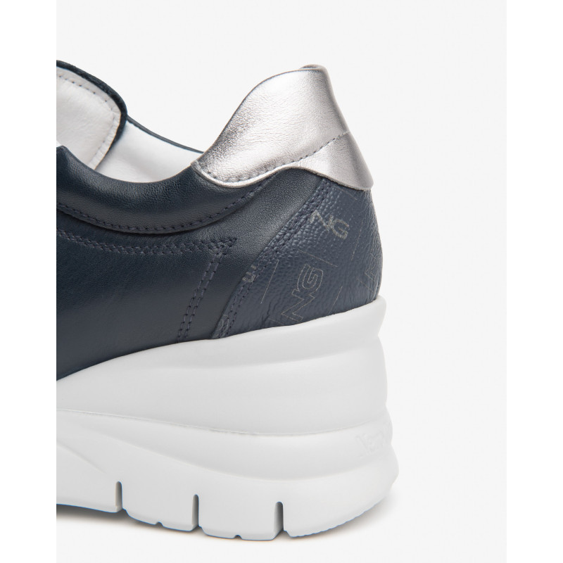 Nero Giardini sneakers donna in pelle blu E615221D200