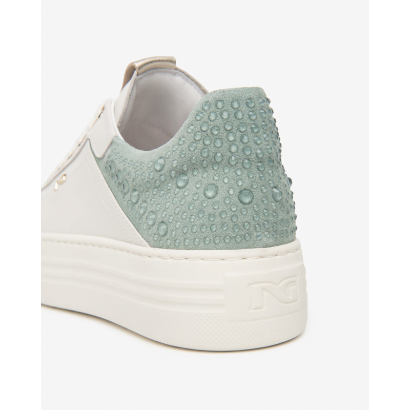 Nero Giardini sneakers donna pelle camoscio col. osso E615300D713