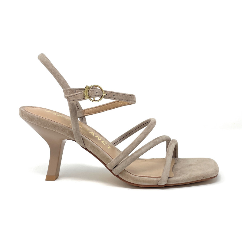 Janet & Janet sandali donna in camoscio beige J 780