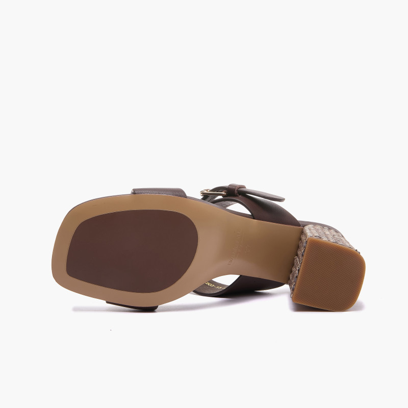 Emanuelle Vee ciabatta Farah donna in pelle brown 203 13