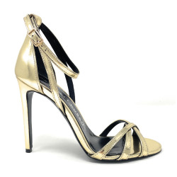 Fratelli Russo sandali in specchio oro Tesa S2611