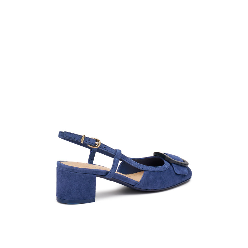 Frau slingback donna in camoscio col. abyss - blu 66B8
