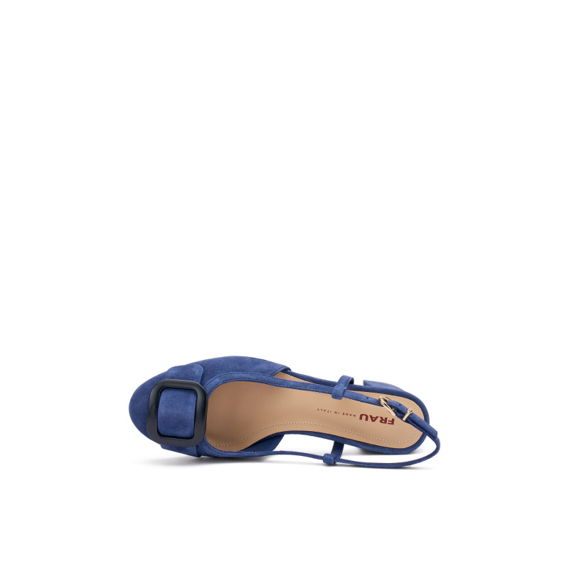 Frau slingback donna in camoscio col. abyss - blu 66B8