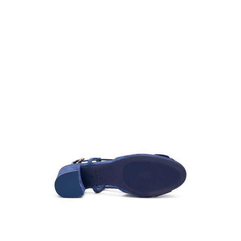 Frau slingback donna in camoscio col. abyss - blu 66B8