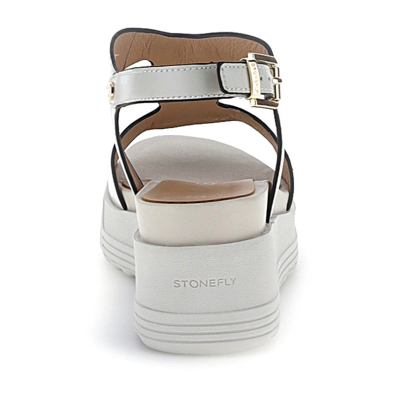 Stonefly sandali donna Parky 36 in pelle white 223717