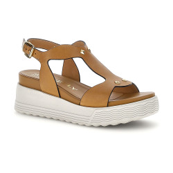 Stonefly sandali donna Parky 36 in pelle tobacco 223717