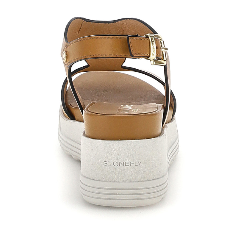 Stonefly sandali donna Parky 36 in pelle tobacco 223717