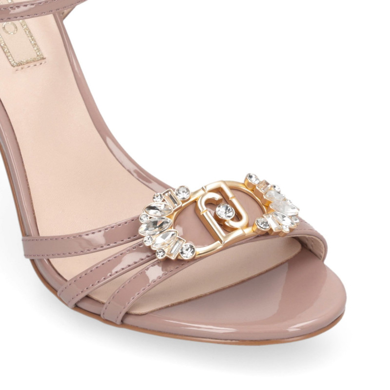 Liu Jo sandali Tracy 03 nude con logo gioiello SA6071EX004