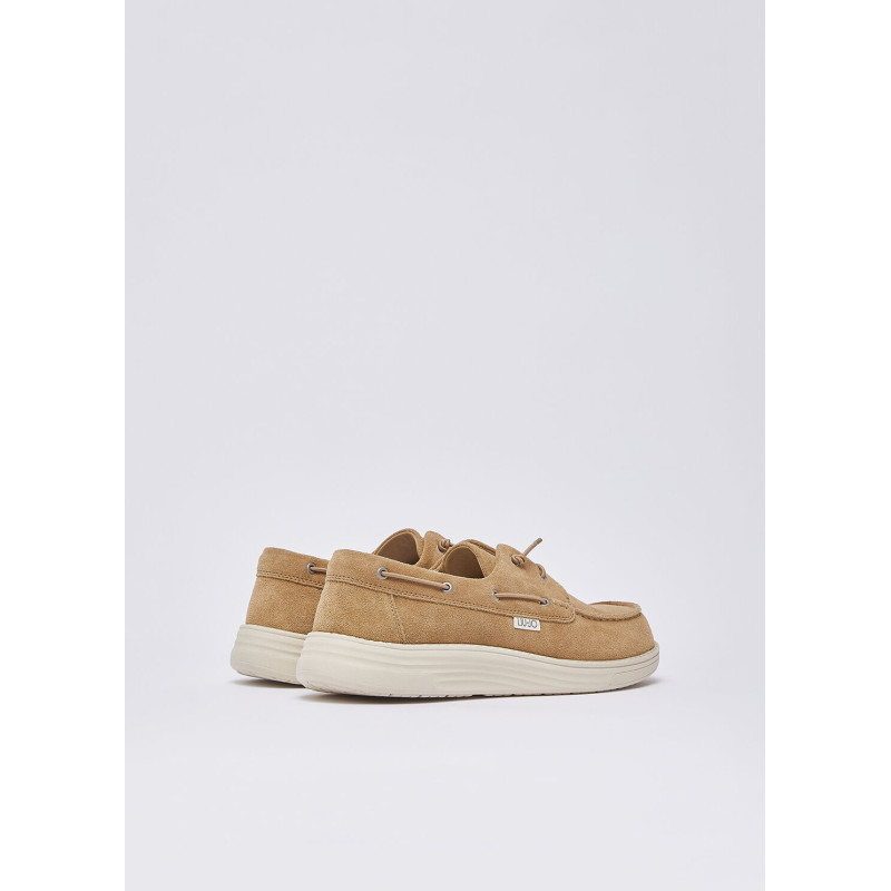 Liu Jo mocassini uomo Riva 01 in suede lion beige 7B5007PX002